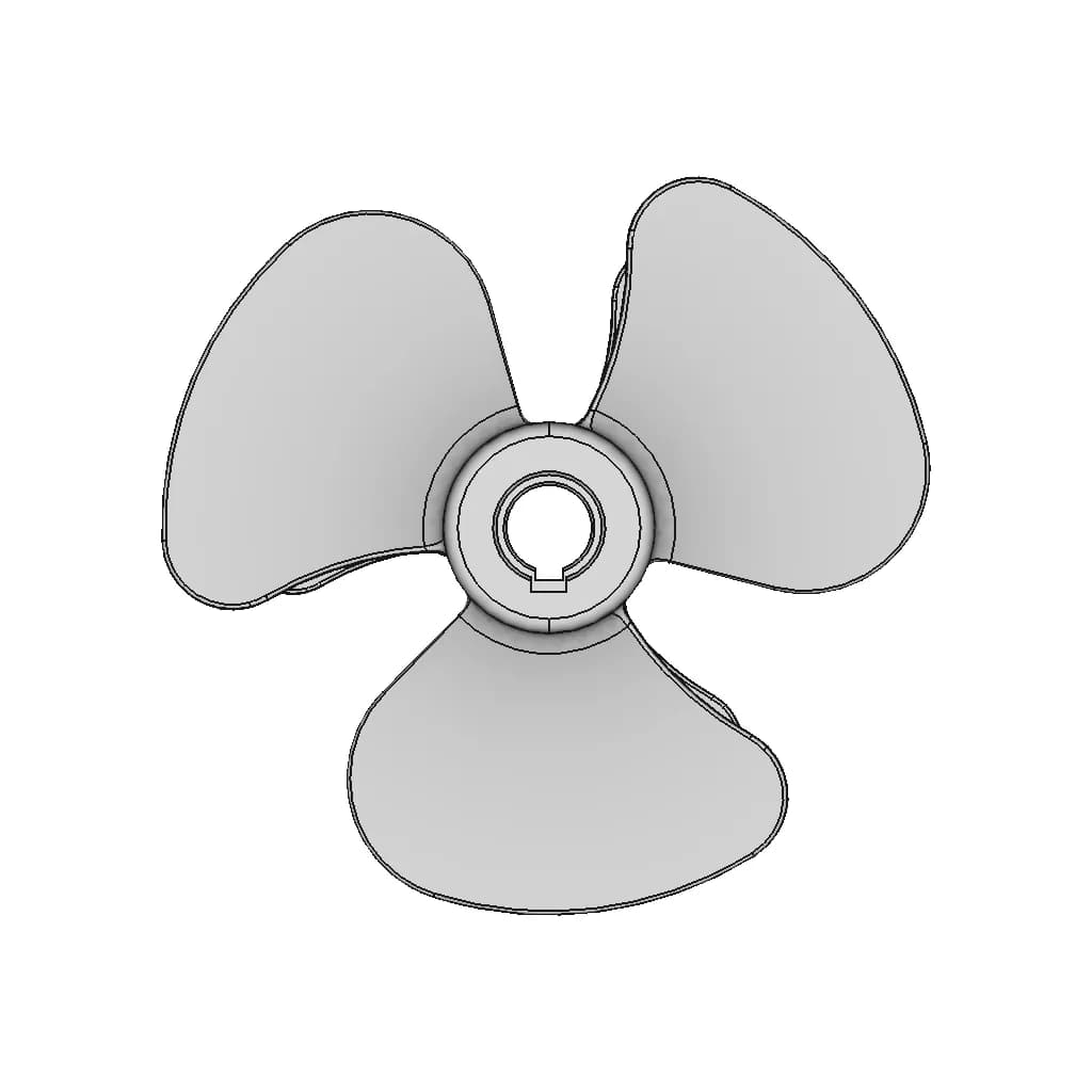 Propeller D220 Mm | 3D Engineering Design File_90_0_degree_snapshot