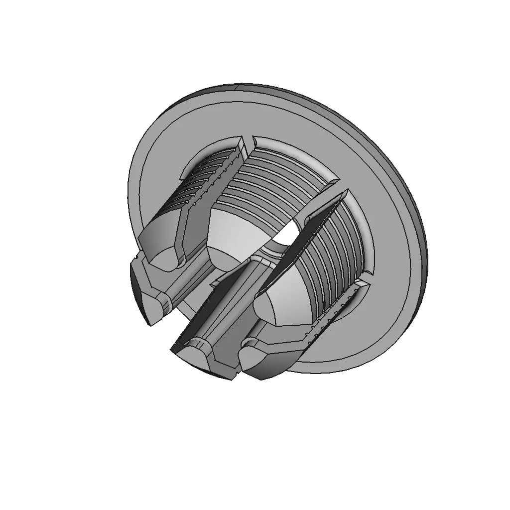 3D Print Bike / Bicycle Handlebar End Cap - Downloadable CAD Representation_60_30_degree_snapshot