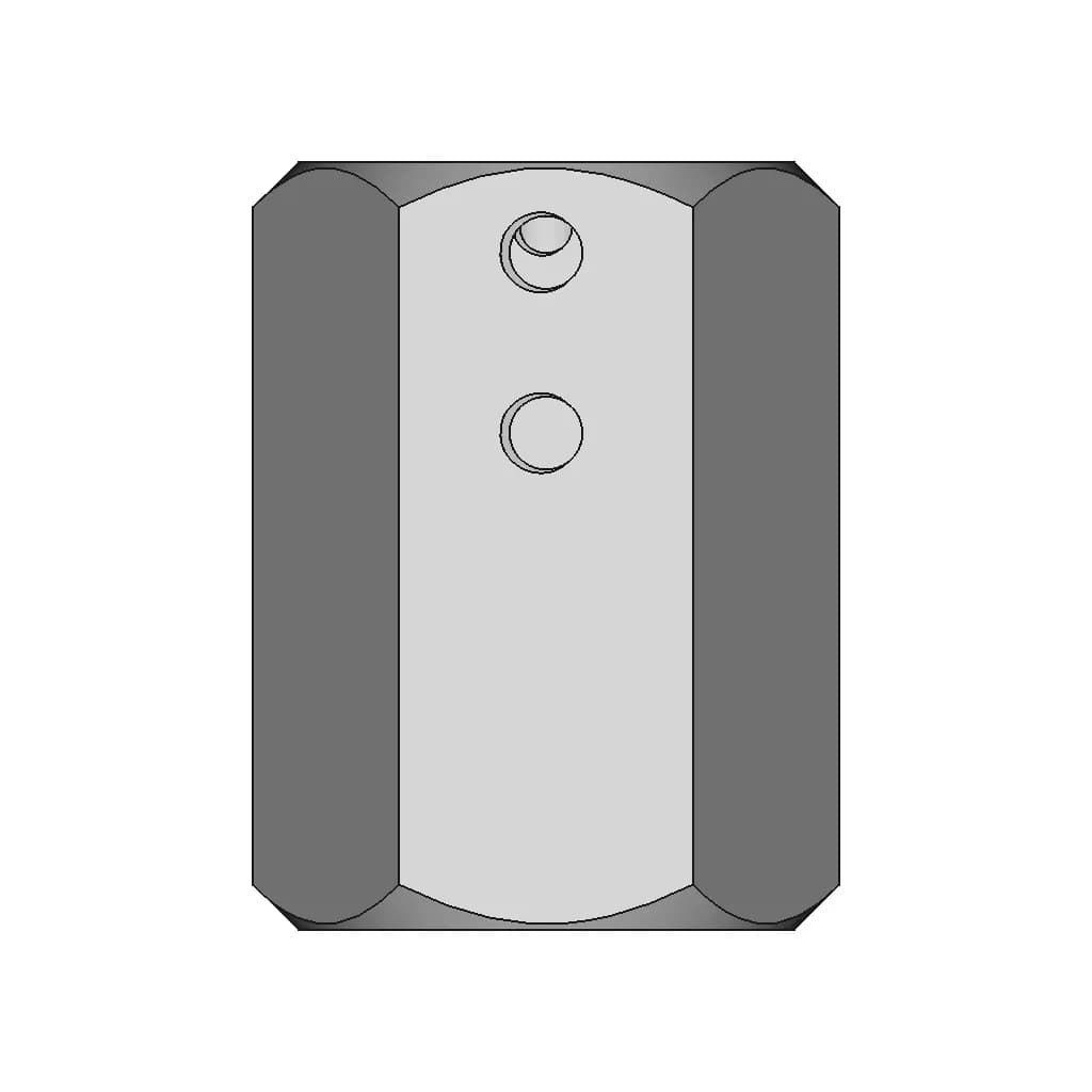 Hex Hub 12 Mm - Standard Mechanical Component_270_0_degree_snapshot