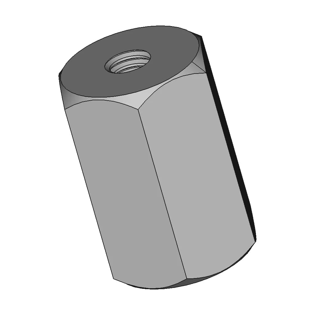 Hex Hub 12 Mm - Standard Mechanical Component_60_30_degree_snapshot