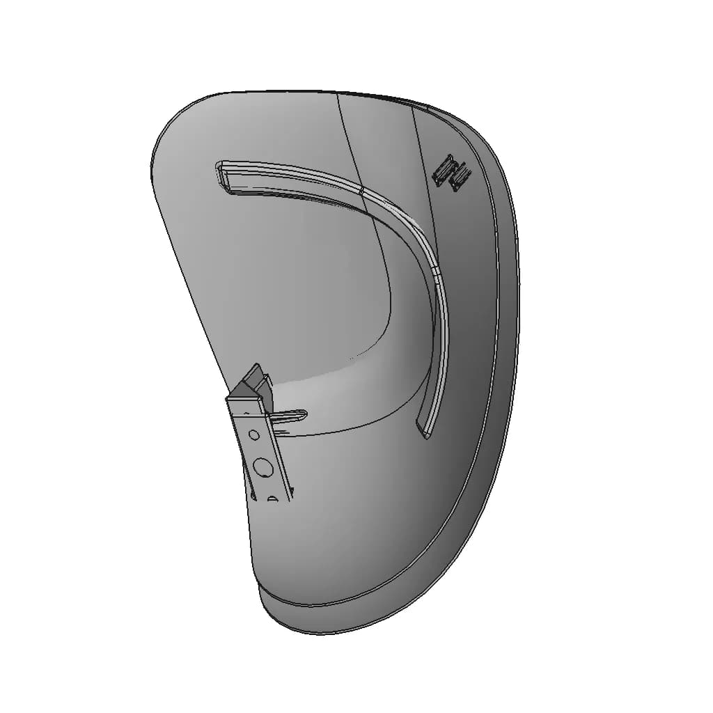 Exterior Panel (Automotive) | High-Quality CAD Model_60_30_degree_snapshot