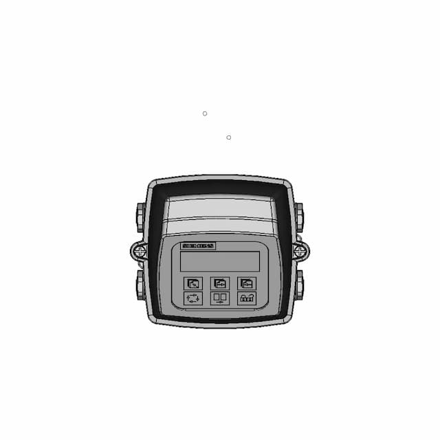 Siemens Sitrans Mag 5000 Transmitter And Base - Downloadable CAD Representation