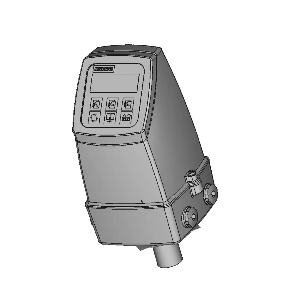 Siemens Sitrans Mag 5000 Transmitter And Base - Downloadable CAD Representation_60_30_degree_snapshot