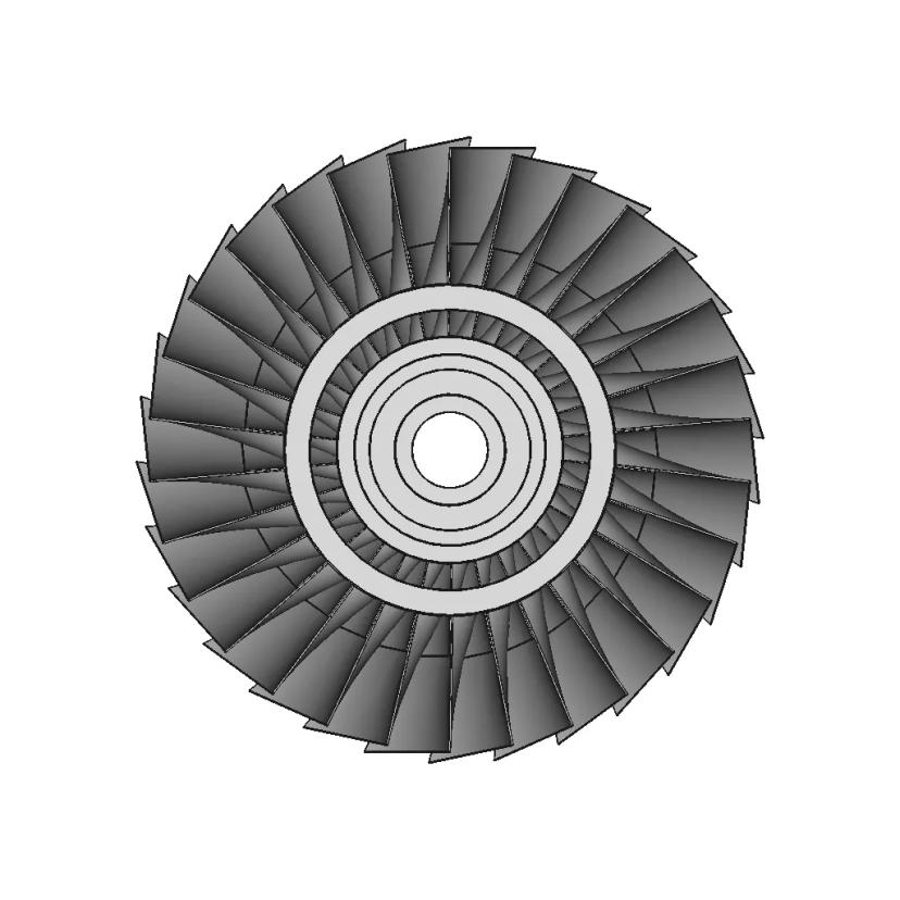 Axial Turbine Wheel | High-Quality CAD Model