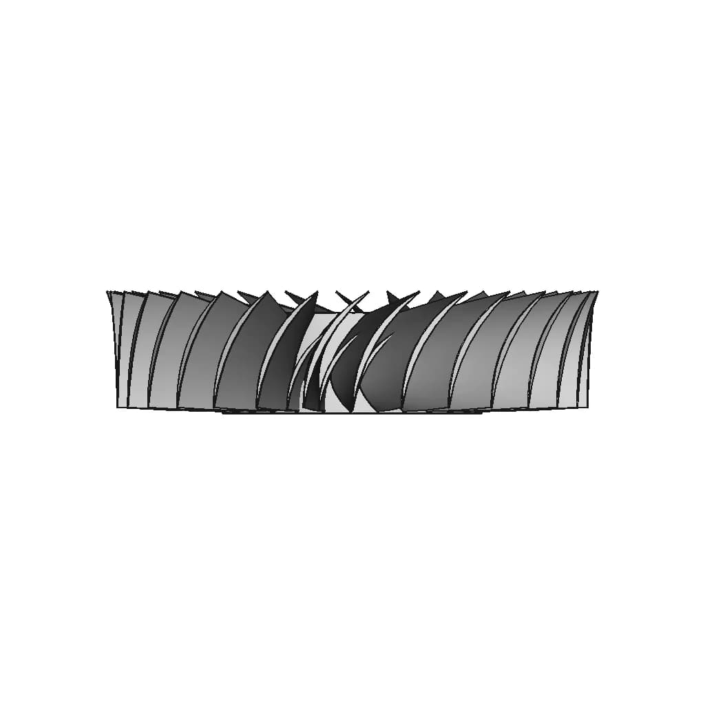Axial Turbine Wheel | High-Quality CAD Model_270_0_degree_snapshot