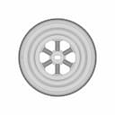Wltoys Wheel & Tire, 30Mmod X 12Mm Wide | 3D Engineering Design File_0_0_degree_snapshot