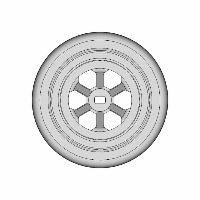 Wltoys Wheel & Tire, 30Mmod X 12Mm Wide | 3D Engineering Design File
