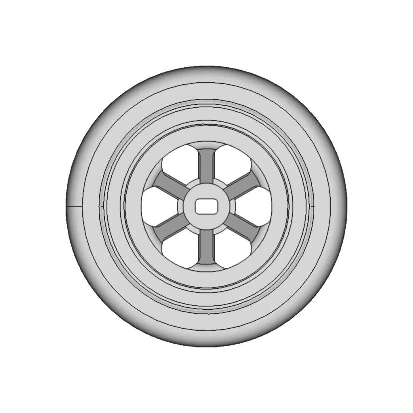 Wltoys Wheel & Tire, 30Mmod X 12Mm Wide | 3D Engineering Design File