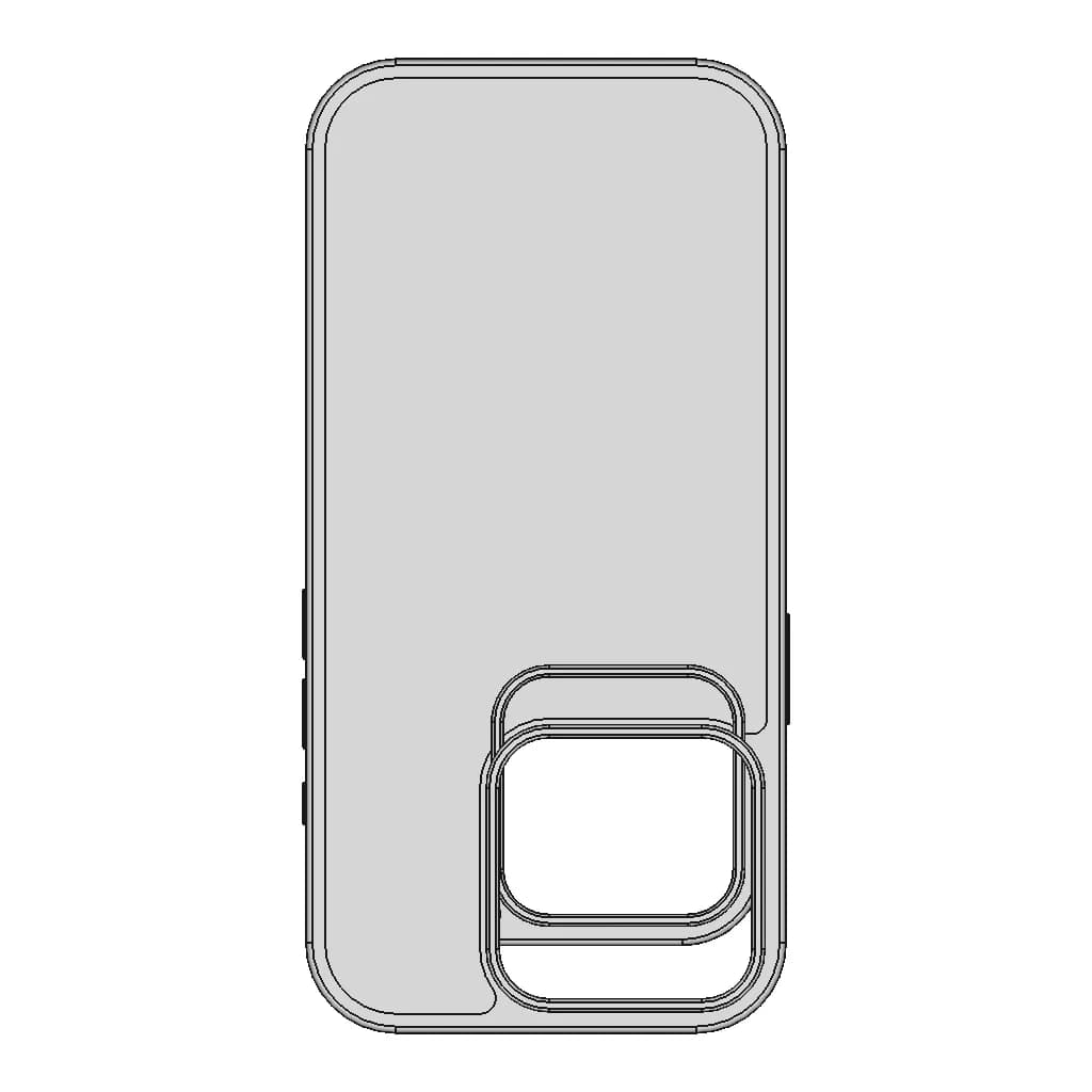 Iphone 16 Pro Basic Case - Downloadable CAD Representation_270_0_degree_snapshot