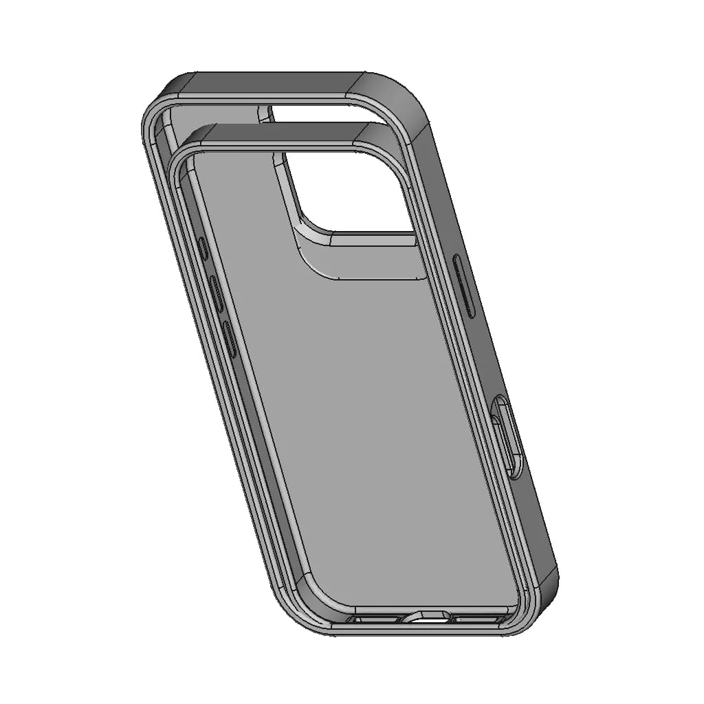 Iphone 16 Pro Basic Case - Downloadable CAD Representation_60_30_degree_snapshot