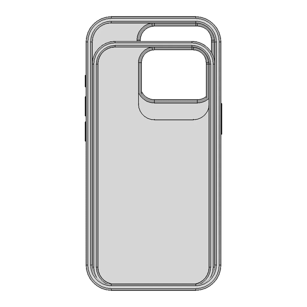 Iphone 16 Pro Basic Case - Downloadable CAD Representation_90_0_degree_snapshot