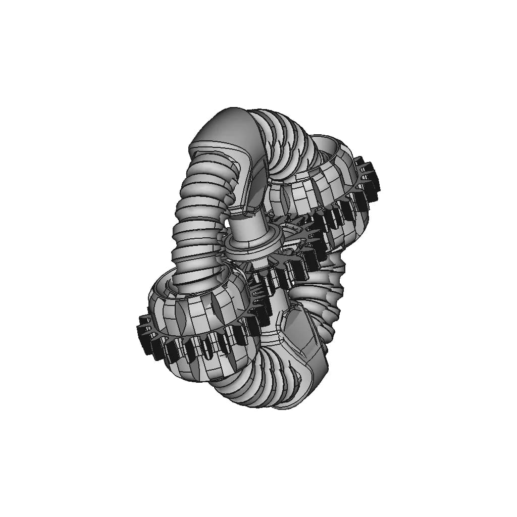 Spiral Coil Gear - Standard Mechanical Component_60_30_degree_snapshot