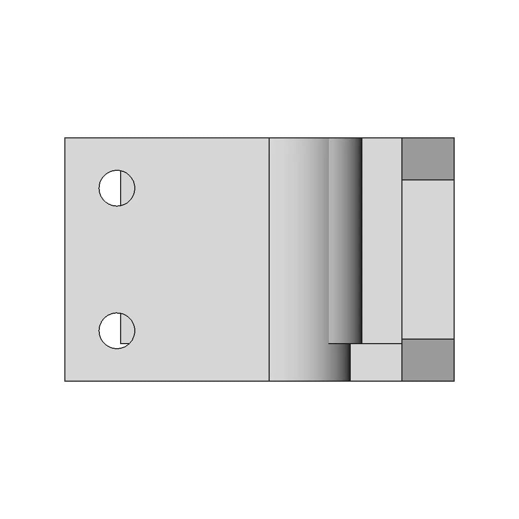 L-Shaped Mounting Bracket With Dual Pivot Holes - Standard Mechanical Component_0_0_degree_snapshot