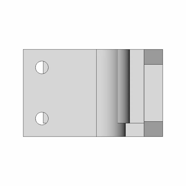 L-Shaped Mounting Bracket With Dual Pivot Holes - Standard Mechanical Component