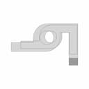 L-Shaped Mounting Bracket With Dual Pivot Holes - Standard Mechanical Component_270_0_degree_snapshot