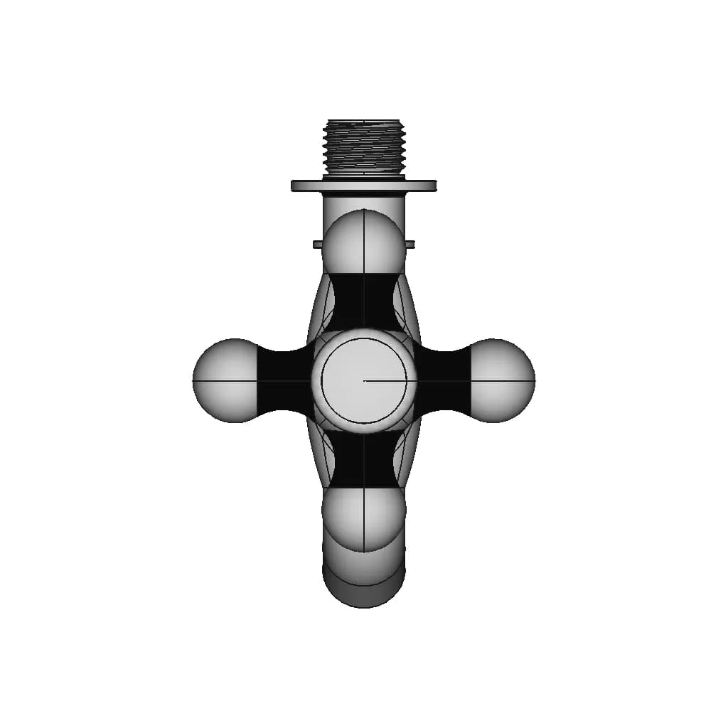 Faucet Assembly - Modeling In Freecad 003 - Standard Mechanical Component_0_0_degree_snapshot
