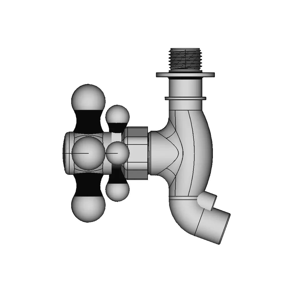 Faucet Assembly - Modeling In Freecad 003 - Standard Mechanical Component_0_90_degree_snapshot