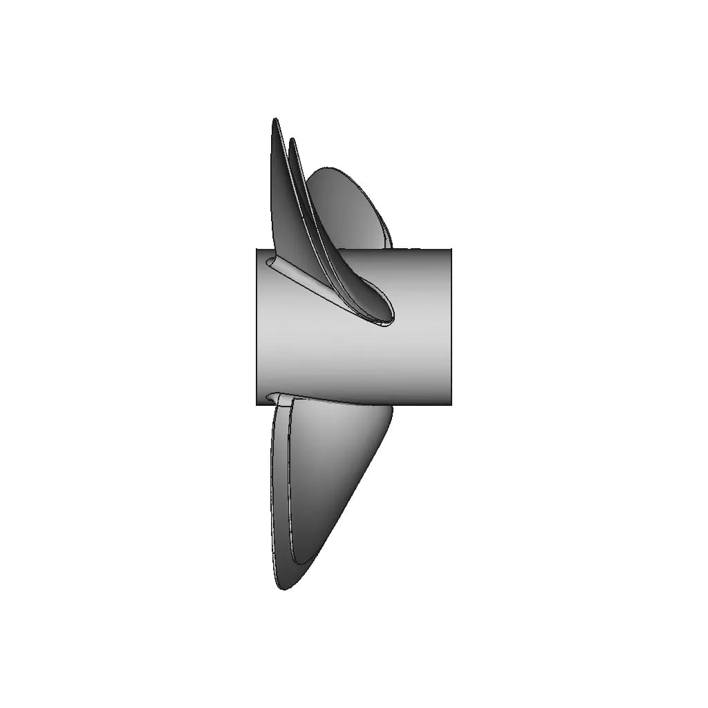 3 Blade Propeller - Downloadable CAD Representation_0_90_degree_snapshot