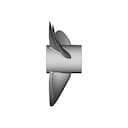 3 Blade Propeller - Downloadable CAD Representation_0_90_degree_snapshot