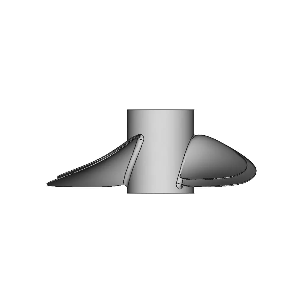 3 Blade Propeller - Downloadable CAD Representation_270_0_degree_snapshot