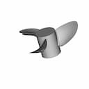 3 Blade Propeller - Downloadable CAD Representation_60_30_degree_snapshot