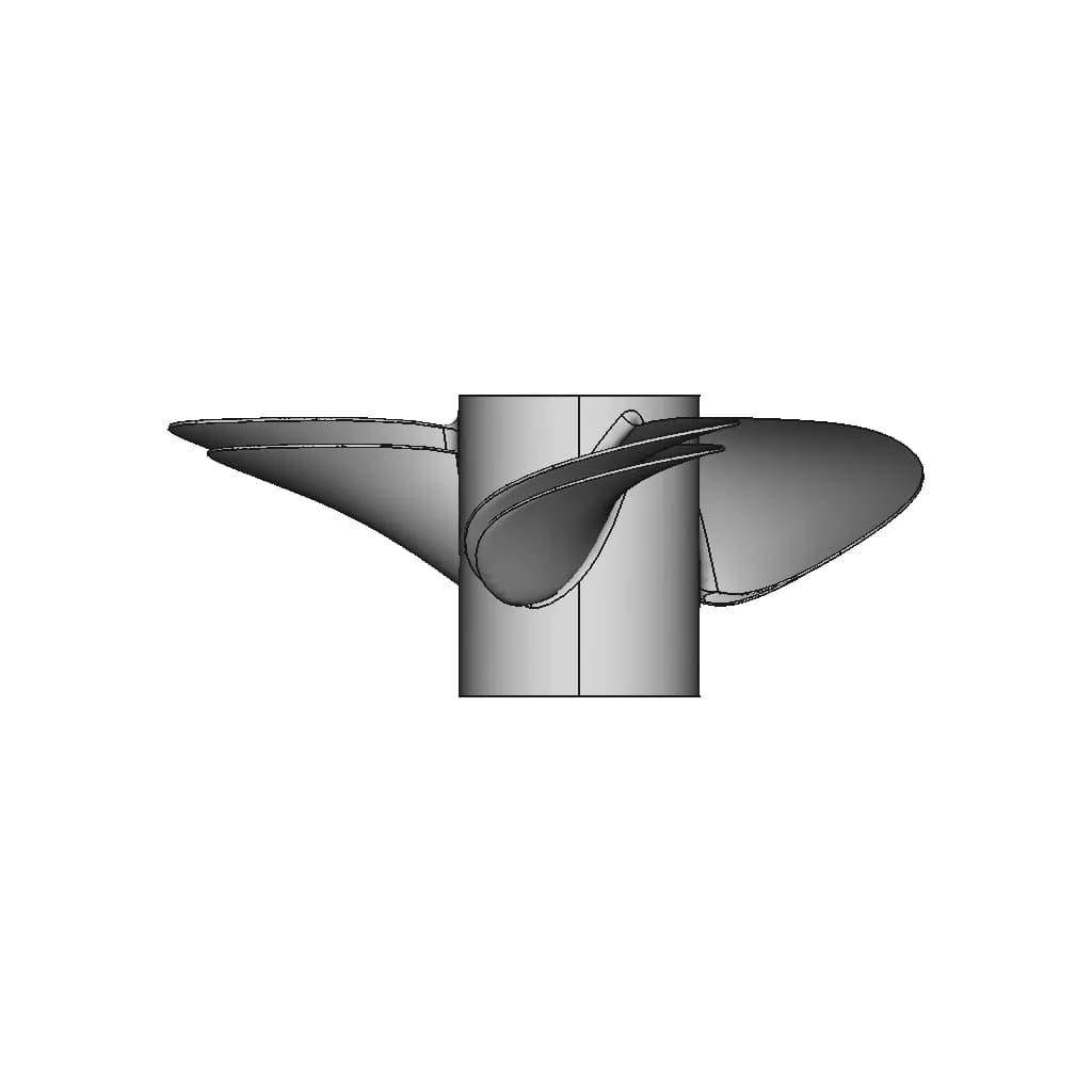 3 Blade Propeller - Downloadable CAD Representation_90_0_degree_snapshot