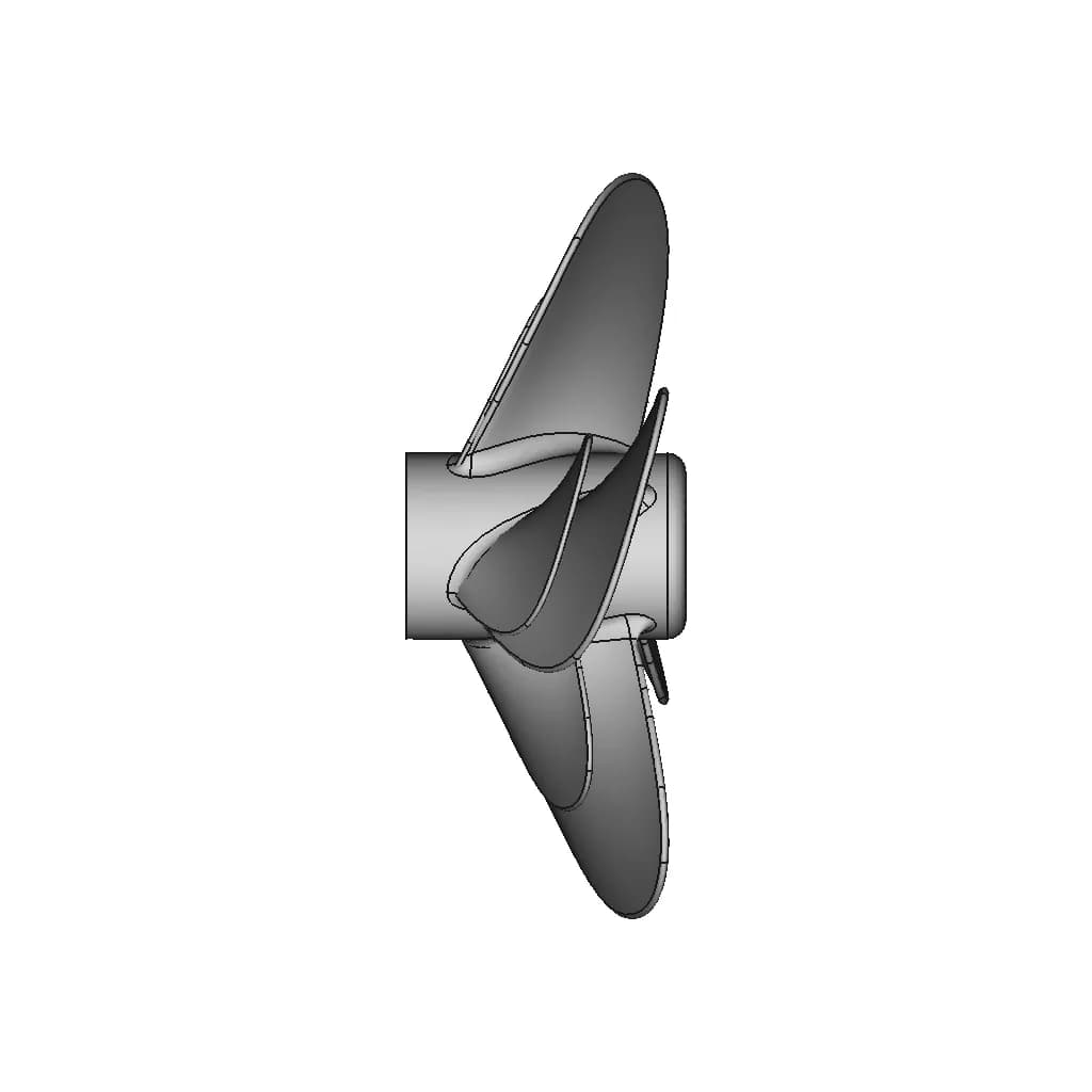 Small 4 Blade Propeller - Downloadable CAD Representation_0_270_degree_snapshot