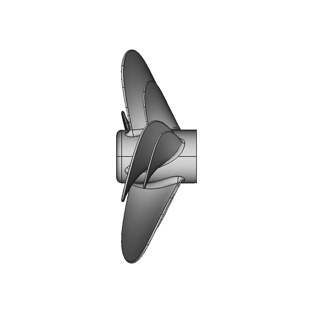 Small 4 Blade Propeller - Downloadable CAD Representation_0_90_degree_snapshot