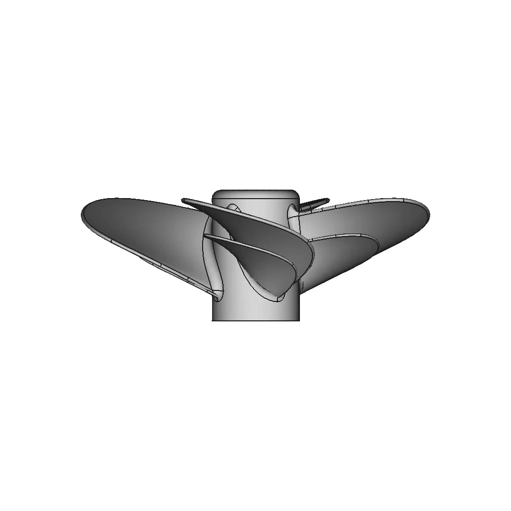 Small 4 Blade Propeller - Downloadable CAD Representation_90_0_degree_snapshot