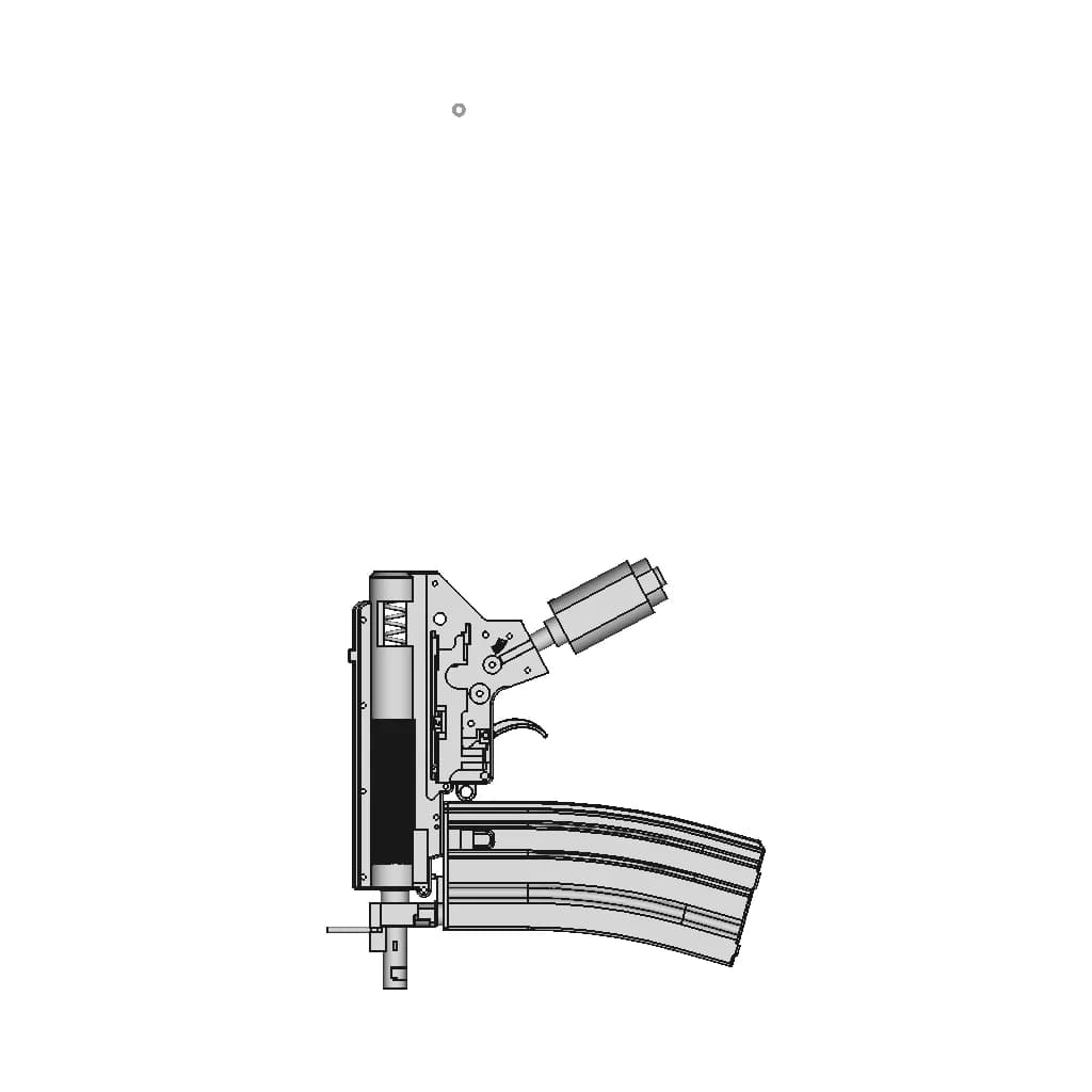 Airsoft Aeg V2 Assembly For M4 Derivations - Standard Mechanical Component_0_90_degree_snapshot