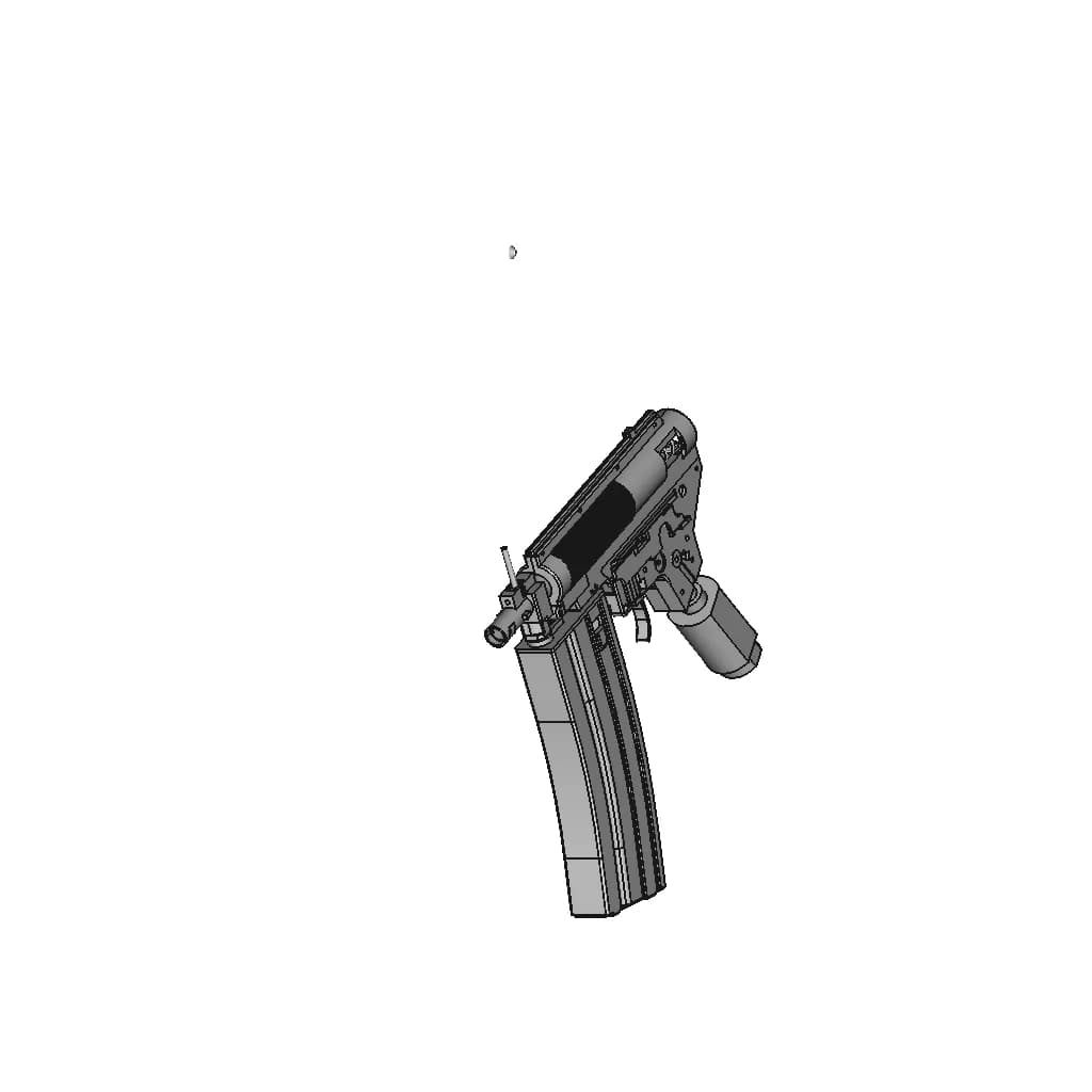 Airsoft Aeg V2 Assembly For M4 Derivations - Standard Mechanical Component_60_30_degree_snapshot