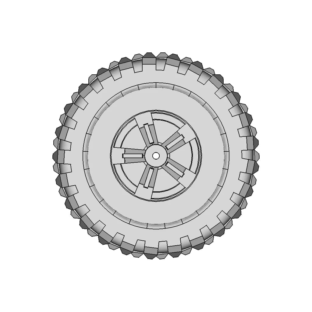 Rc Wheel 85 Mm - Standard Mechanical Component_0_90_degree_snapshot