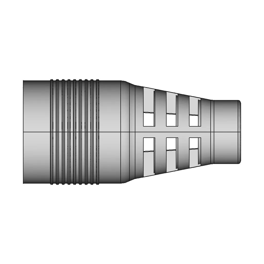 Gx 16 Female Connector Outer Sleeve | High-Quality CAD Model_0_90_degree_snapshot