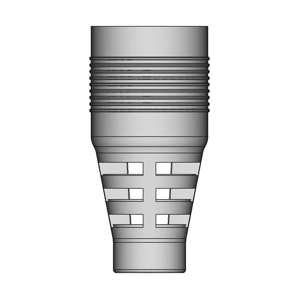 Gx 16 Female Connector Outer Sleeve | High-Quality CAD Model_90_0_degree_snapshot