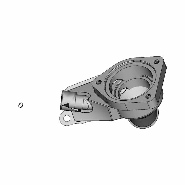 Low Profile Thermostat Housing | 3D Engineering Design File