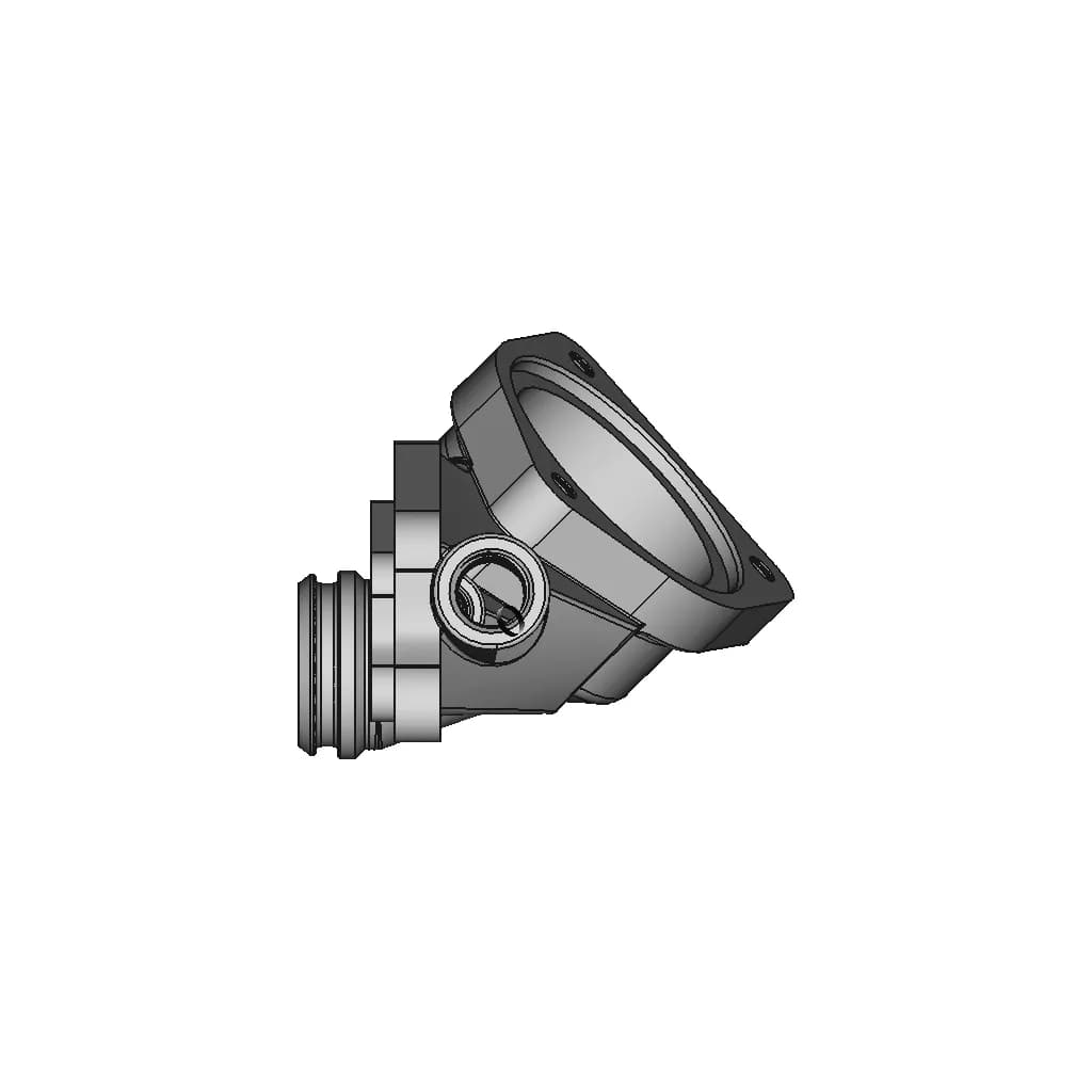 Low Profile Thermostat Housing | 3D Engineering Design File_0_270_degree_snapshot