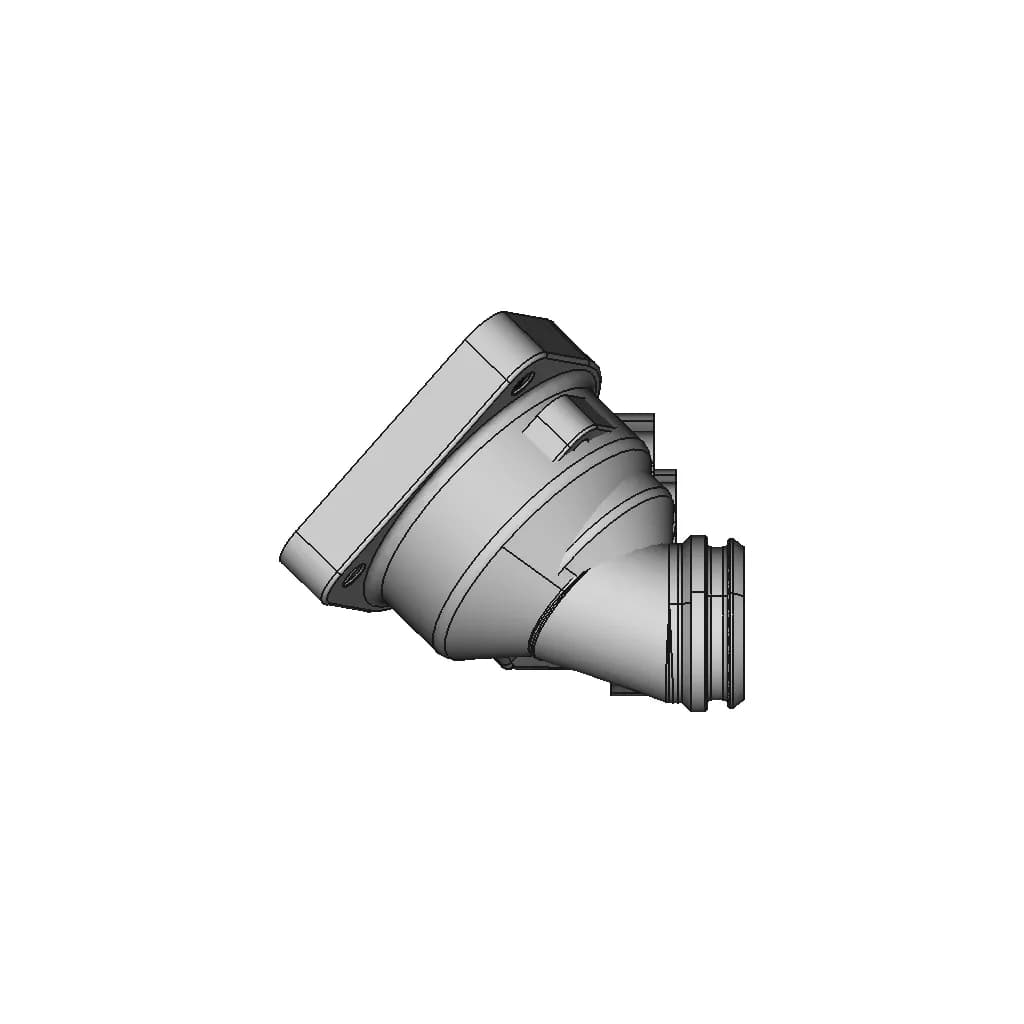 Low Profile Thermostat Housing | 3D Engineering Design File_0_90_degree_snapshot