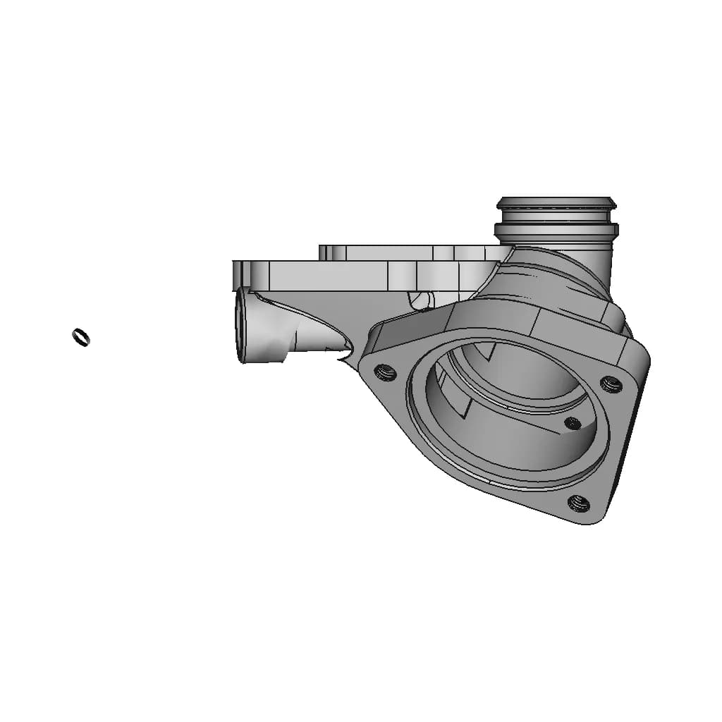 Low Profile Thermostat Housing | 3D Engineering Design File_270_0_degree_snapshot