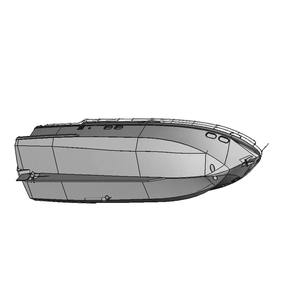 Holländische Stahlyacht 1:25 | 3D Engineering Design File_60_30_degree_snapshot