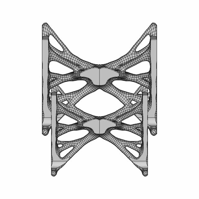 Organic Topology-Optimized Laptop-Stand - Downloadable CAD Representation
