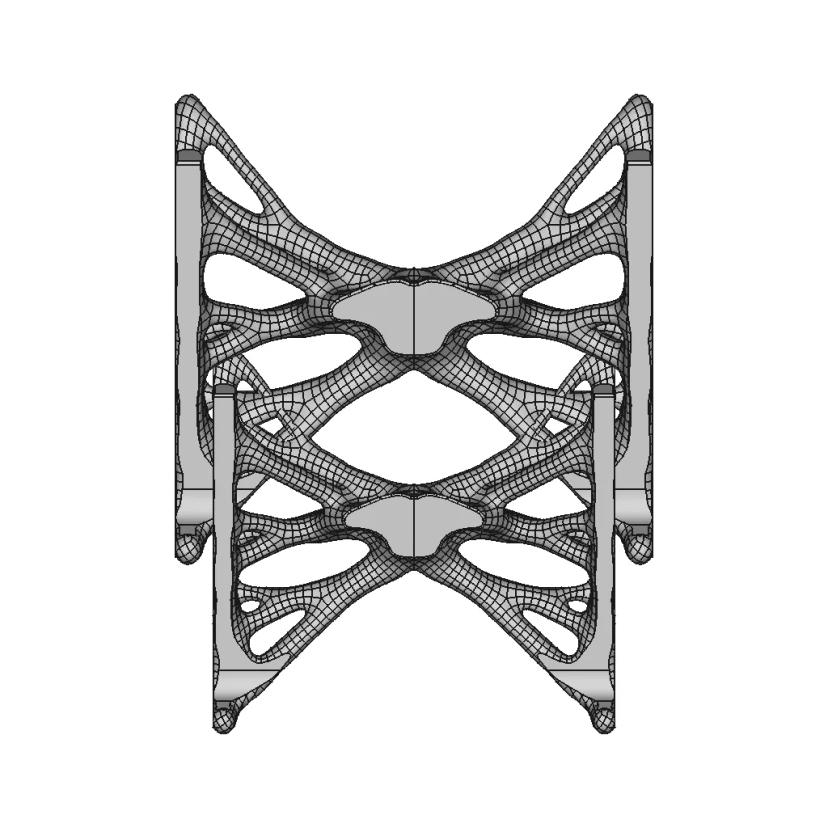 Organic Topology-Optimized Laptop-Stand - Downloadable CAD Representation