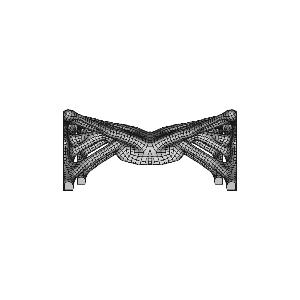Organic Topology-Optimized Laptop-Stand - Downloadable CAD Representation_270_0_degree_snapshot