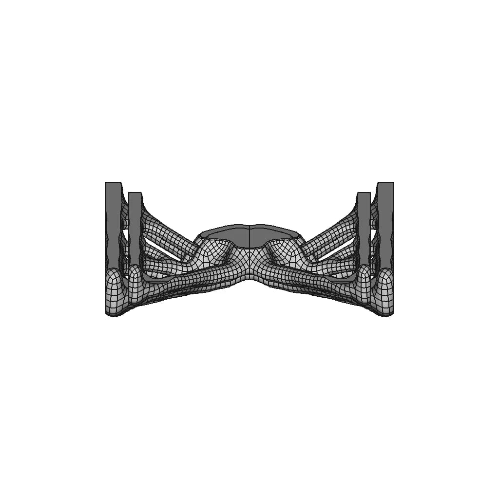 Organic Topology-Optimized Laptop-Stand - Downloadable CAD Representation_90_0_degree_snapshot
