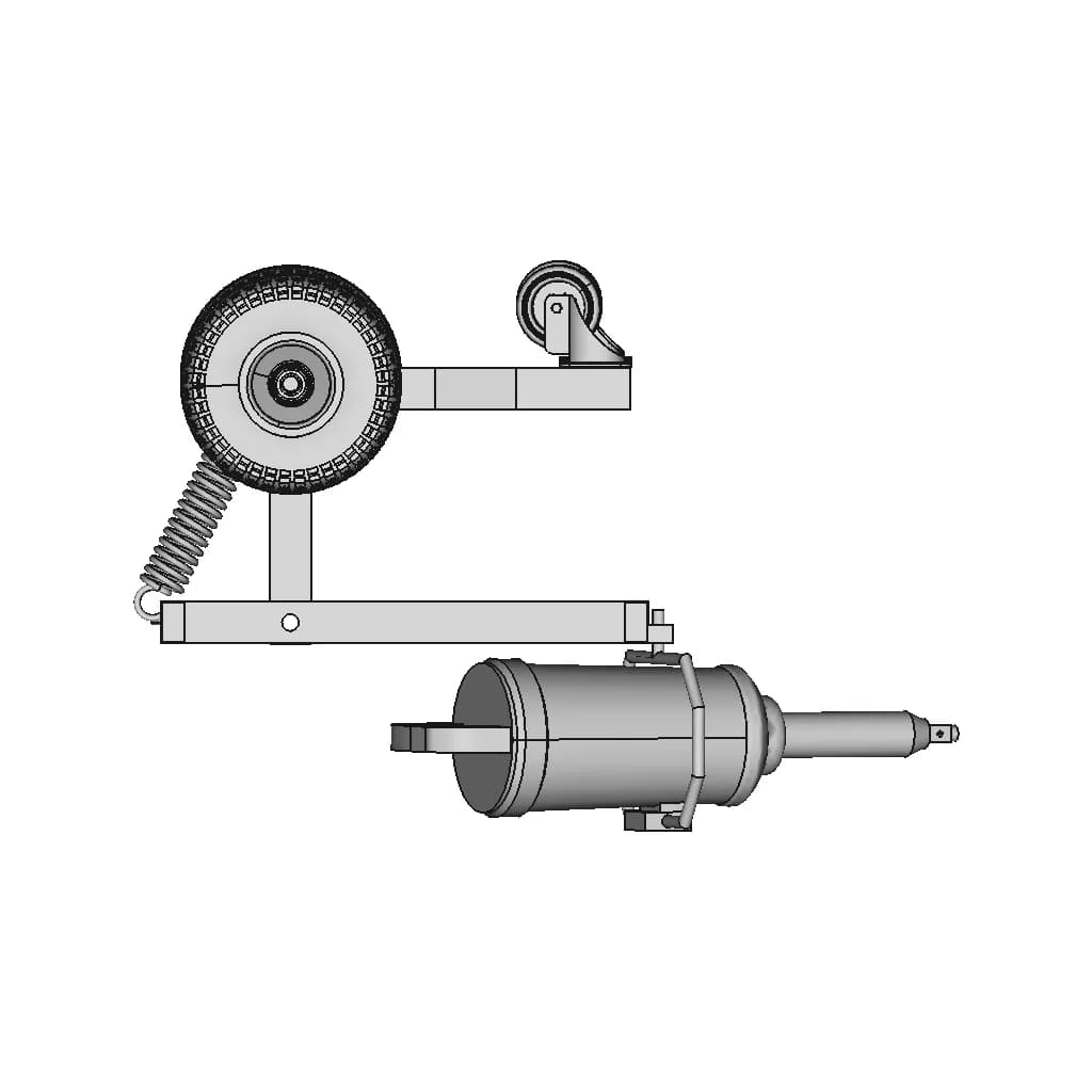 Suporte Ergonômico Para Pistola De Impacto - Downloadable CAD Representation_0_90_degree_snapshot