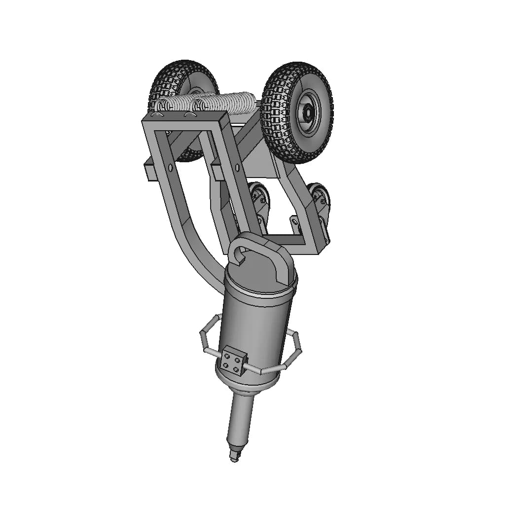 Suporte Ergonômico Para Pistola De Impacto - Downloadable CAD Representation_60_30_degree_snapshot