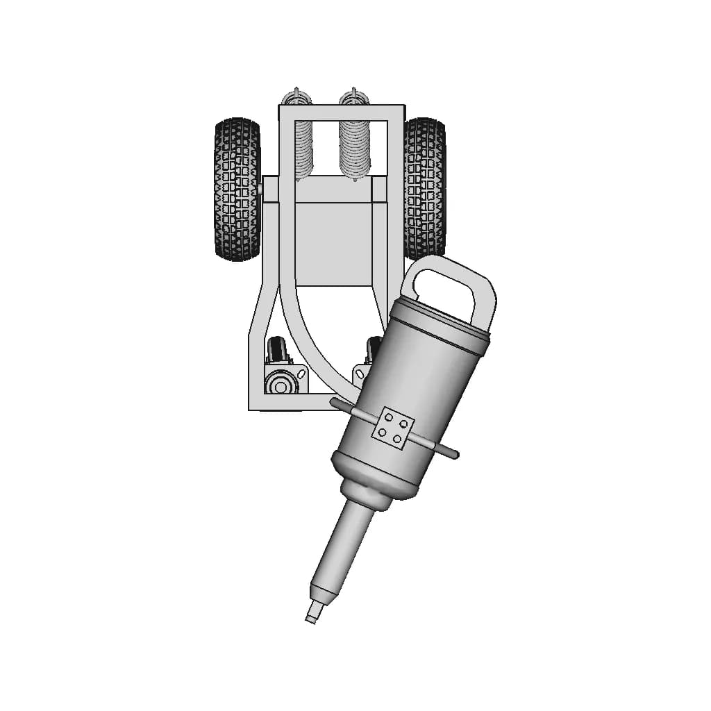 Suporte Ergonômico Para Pistola De Impacto - Downloadable CAD Representation_90_0_degree_snapshot