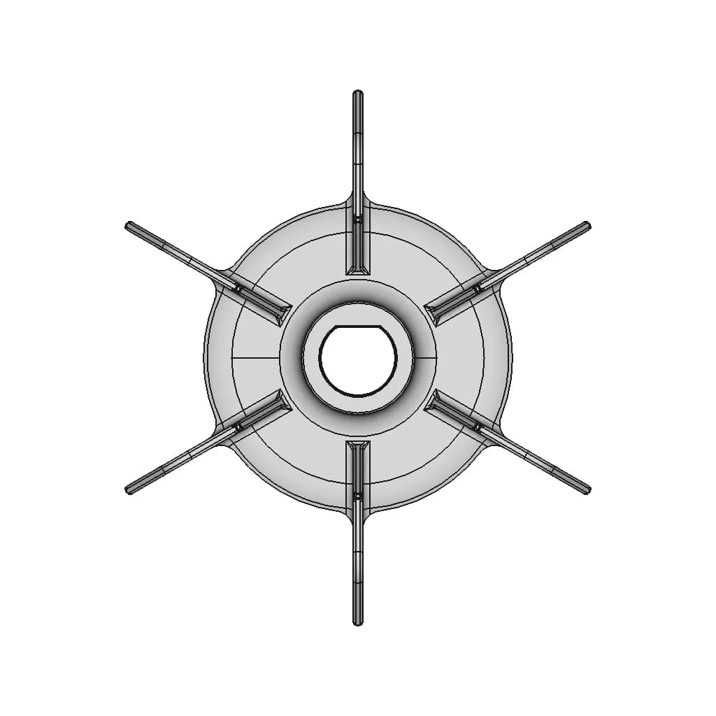3D Printable Replacement For Table Saw Fan - Standard Mechanical Component_0_0_degree_snapshot
