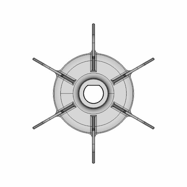 3D Printable Replacement For Table Saw Fan - Standard Mechanical Component