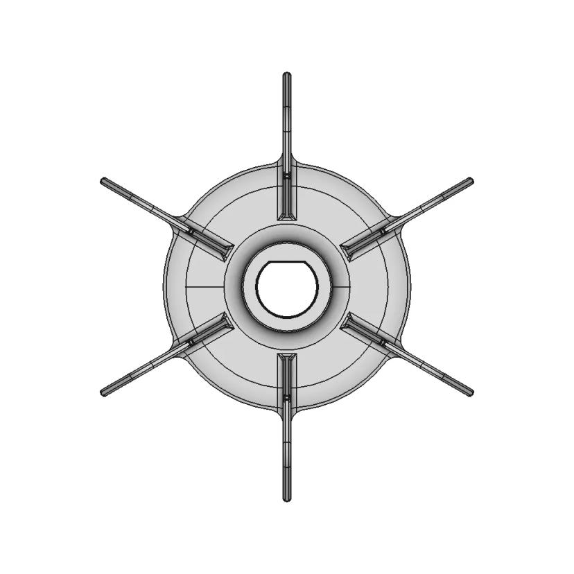 3D Printable Replacement For Table Saw Fan - Standard Mechanical Component