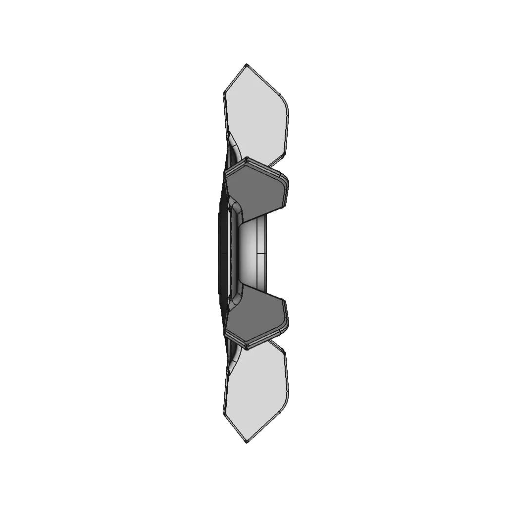 3D Printable Replacement For Table Saw Fan - Standard Mechanical Component_0_270_degree_snapshot